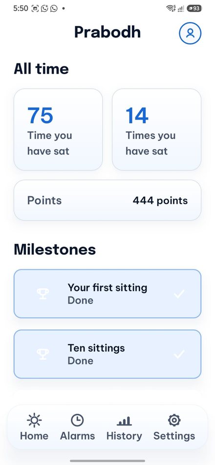 The points screen.